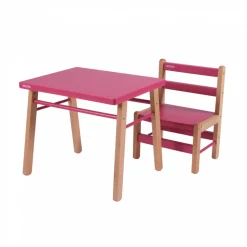 Petite table enfant gabriel hybride fuchsia