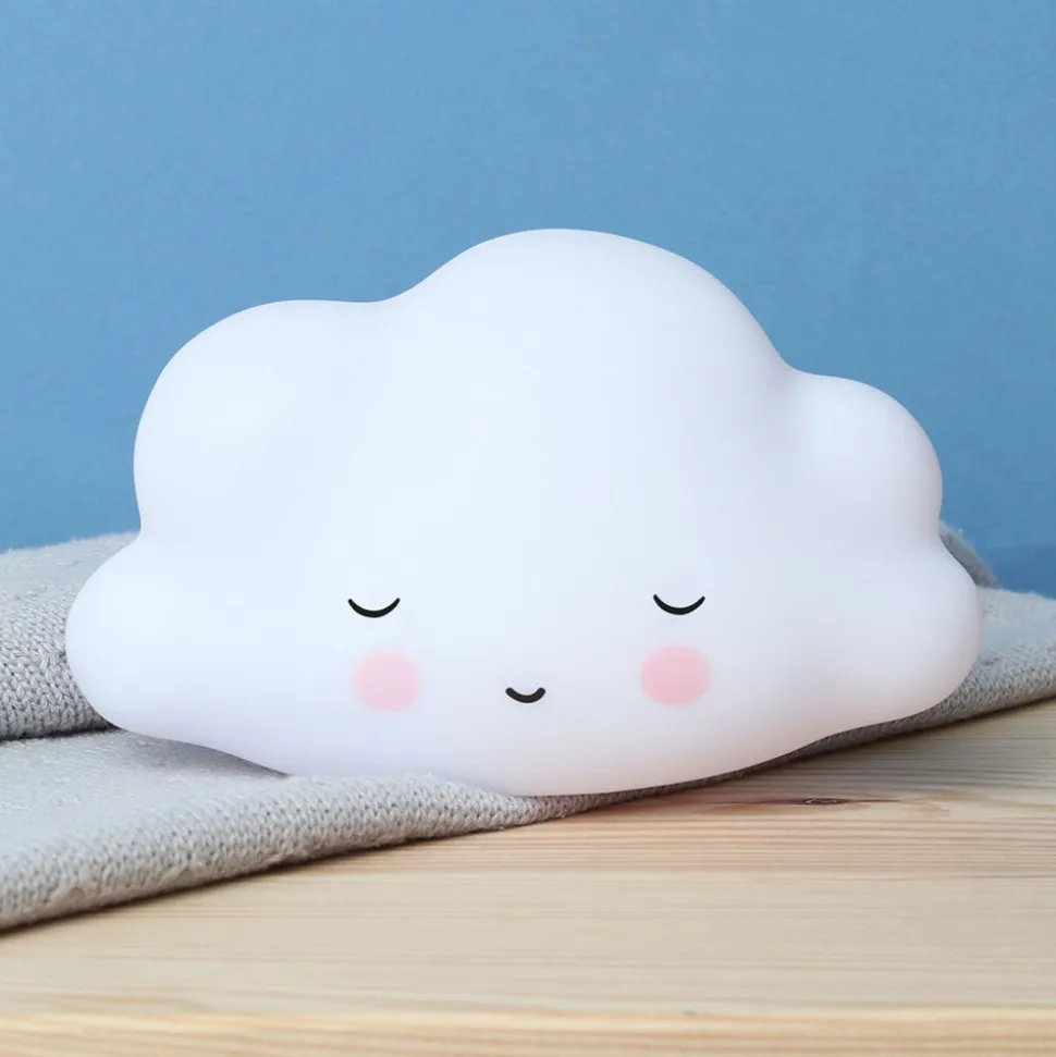 Petite veilleuse nuage blanc endormi