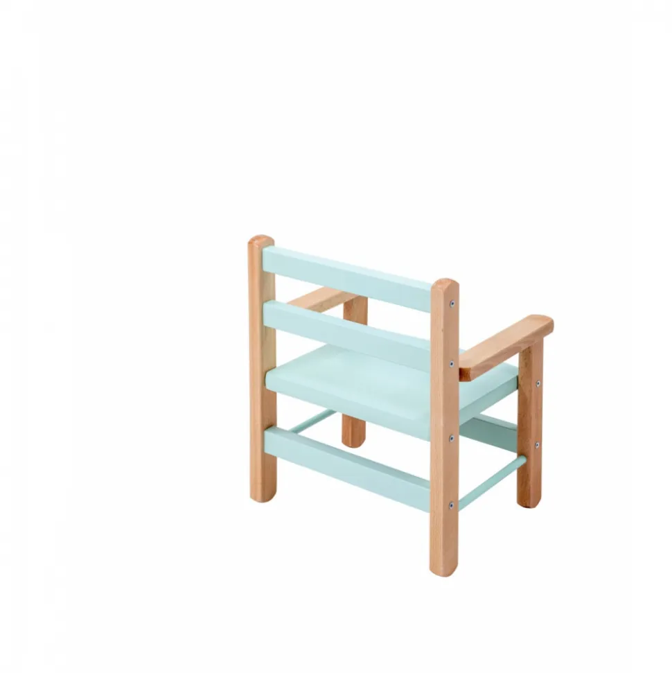 Petit fauteuil enfant avec accoudoirs juliette hybride vert mint