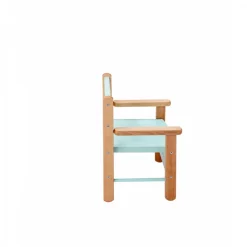 Petit fauteuil enfant avec accoudoirs juliette hybride vert mint