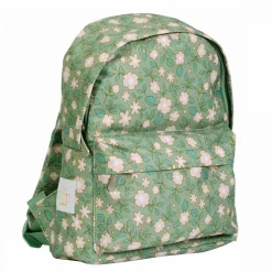 Petit sac à dos fleurs sauge