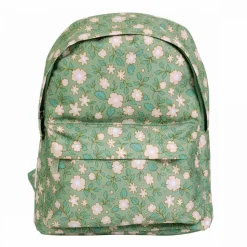 Petit sac à dos fleurs sauge