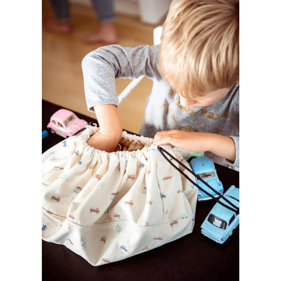 Petit sac à jouets / tapis de jeu 2 en 1 cars