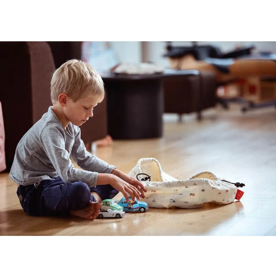 Petit sac à jouets / tapis de jeu 2 en 1 cars