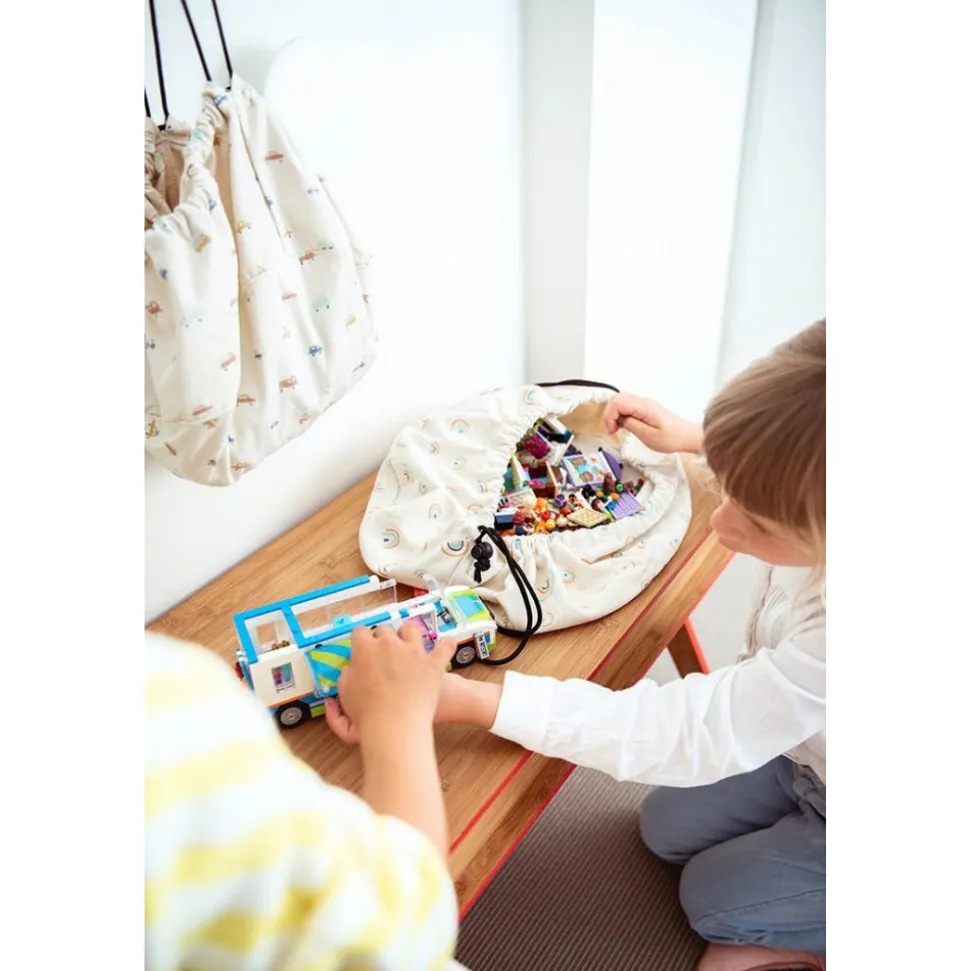 Petit sac à jouets / tapis de jeu 2 en 1 cars