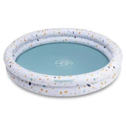 Piscine bébé ø 100 cm 2 anneaux terrazzo blanc