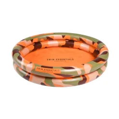 Piscine bébé ø 100 cm camouflage orange 2 anneaux