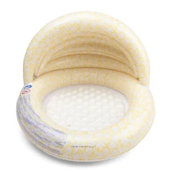 Piscine bébé ø 100 cm fleurs jaunes 2 anneaux