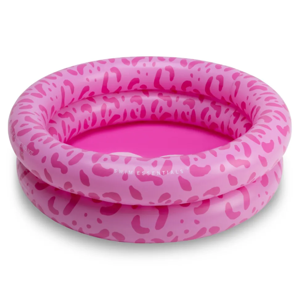Piscine bébé ø 60 cm léopard rose 2 anneaux