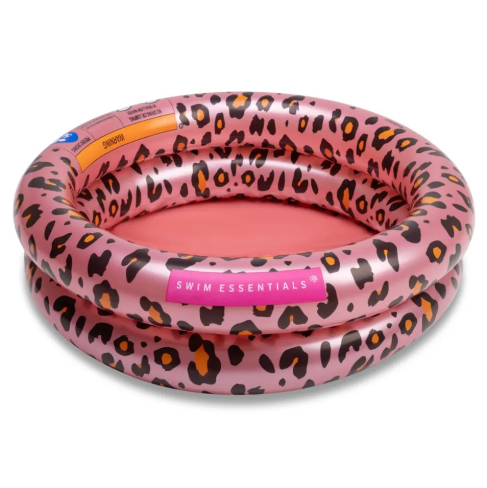 Piscine bébé ø 60 cm léopard rose dorée 2 anneaux
