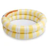 Piscine bébé ø 60 cm rayures jaunes 2 anneaux