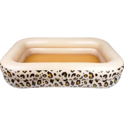 Piscine enfant 200 cm léopard beige rectangulaire