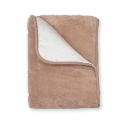 Plaid bébé beige naturel
