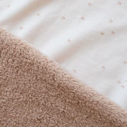 Plaid bébé beige naturel