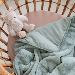 Plaid bébé vert sauge