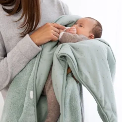 Plaid bébé vert sauge