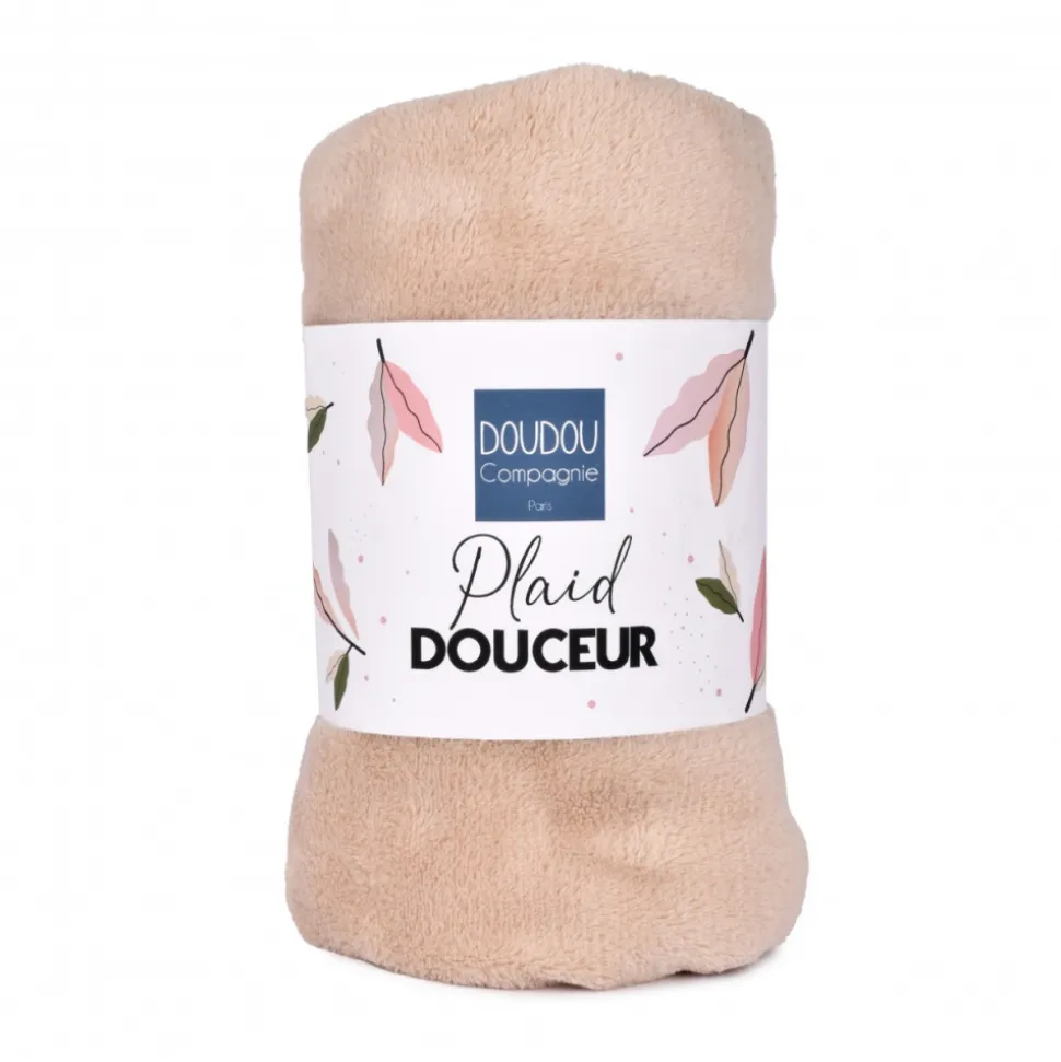 Plaid très doux pour bébé 70x100 cm beige