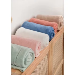Plaid très doux pour bébé 70x100 cm bleu