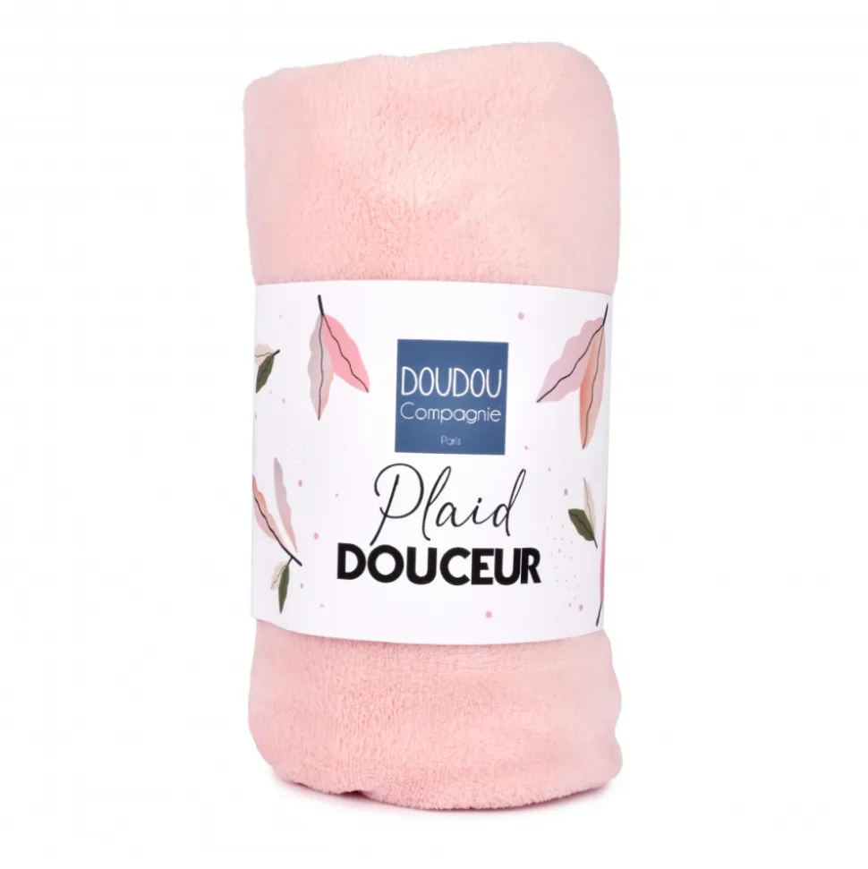 Plaid très doux pour bébé 70x100 cm rose
