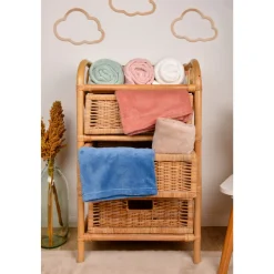 Plaid très doux pour bébé 70x100 cm vert amande