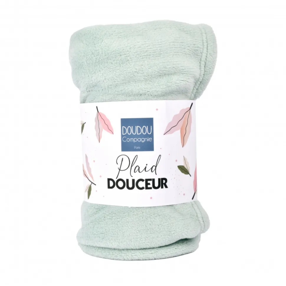 Plaid très doux pour bébé 70x100 cm vert amande