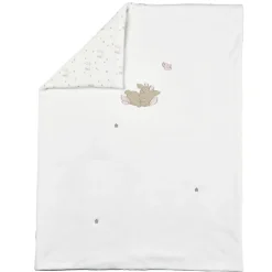 Plaid 75 x 100 cm velours blanc fanfan