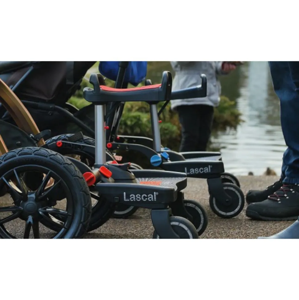 Planche à roulettes buggy board maxi + noir et rouge
