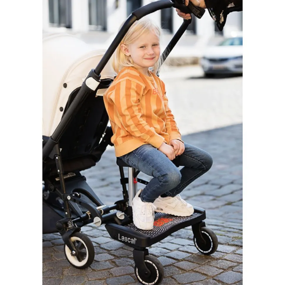 Planche à roulettes buggy board maxi + noir et rouge