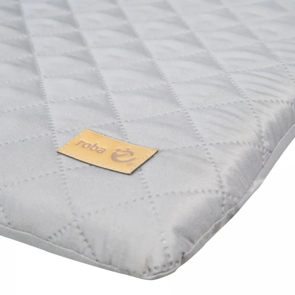 Plan à langer blanc avec matelas taupe
