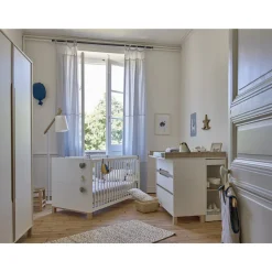 Plan à langer celeste