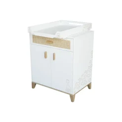 Plan à langer léo neige, adaptable sur commode, lit 120 et lit 140