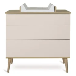Plan à langer pour commode flow argile et oak