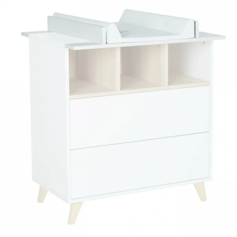 Plan à langer pour commode loft white