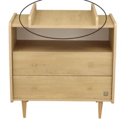 Plan à langer pour commode 2 tiroirs 1 niche my love