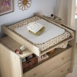 Plan à langer pour commode 2 tiroirs 1 niche my love