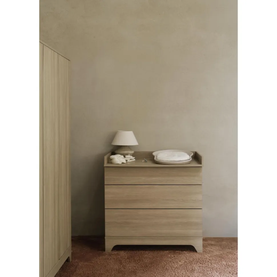 Plan à langer pour commode tsugi - honey ash