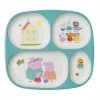 Plateau à 4 compartiments peppa pig