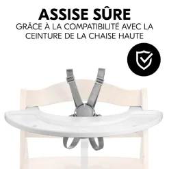 Plateau de jeu pour chaise haute alpha+ bois blanc
