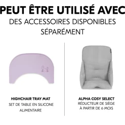 Plateau pour chaise haute en bois arketa click tray
