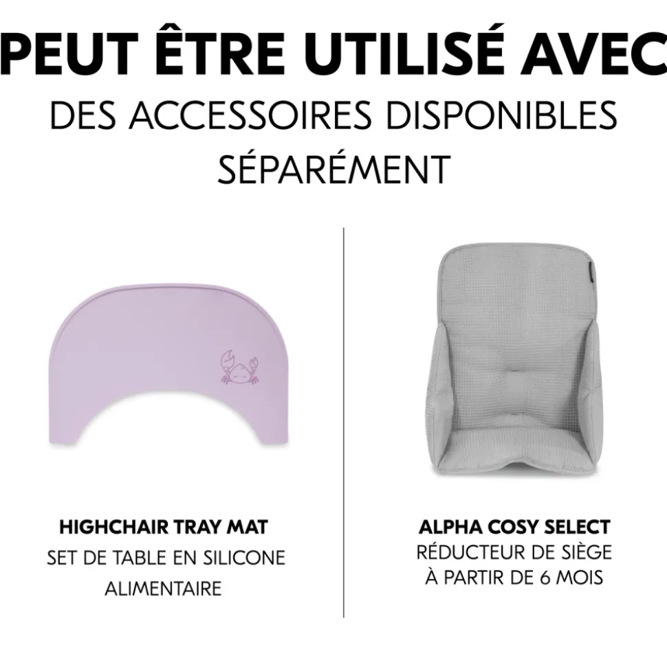 Plateau pour chaise haute en bois arketa click tray