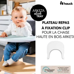 Plateau pour chaise haute en bois arketa click tray
