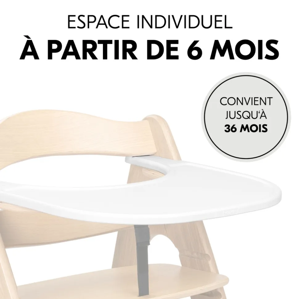 Plateau pour chaise haute en bois arketa click tray