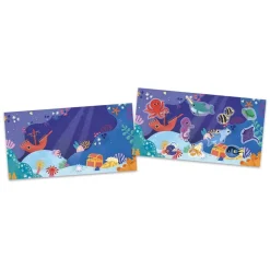 Pochette de stickers gommettes repositionnables la mer