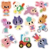 Pochette de stickers gommettes repositionnables nature