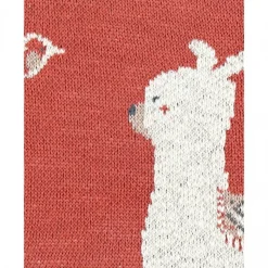 Pochette en jacquard rouge