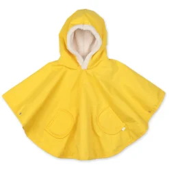 Poncho chaud de voyage imperméable jaune