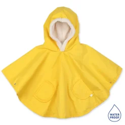 Poncho chaud de voyage imperméable jaune
