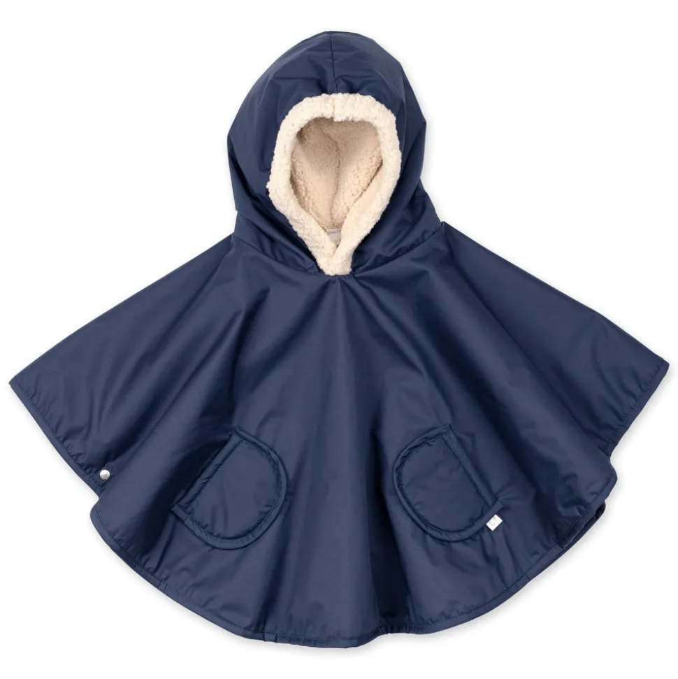 Poncho chaud de voyage imperméable navy