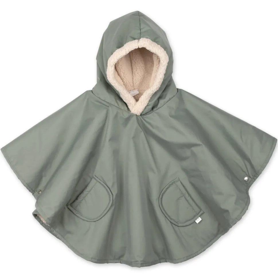 Poncho chaud de voyage imperméable green