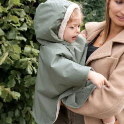 Poncho chaud de voyage imperméable green